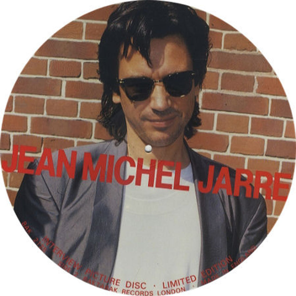 Jean-Michel Jarre Interview Picture Disc UK picture disc LP (vinyl picture disc album) JMJPDIN34715