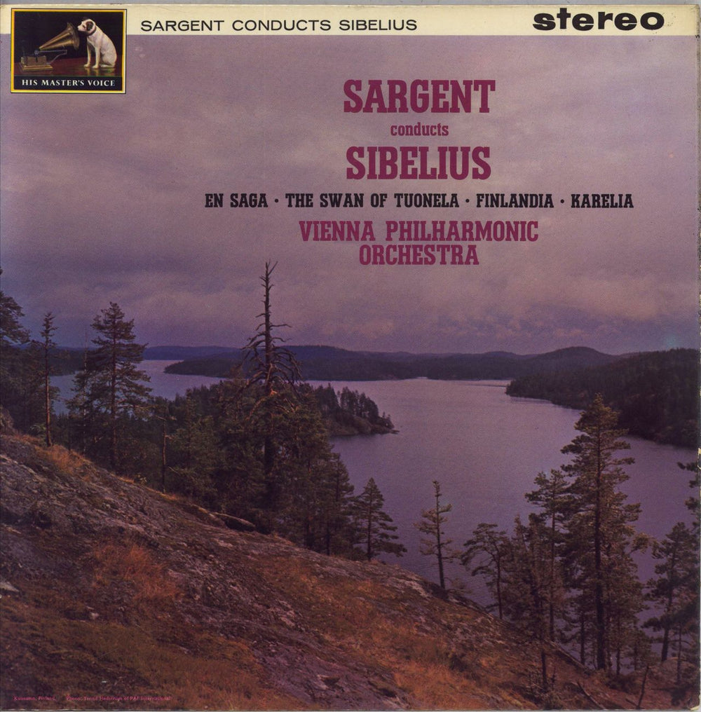 Jean Sibelius Sargent Conducts Sibelius - 1st UK vinyl LP album (LP record) ASD541