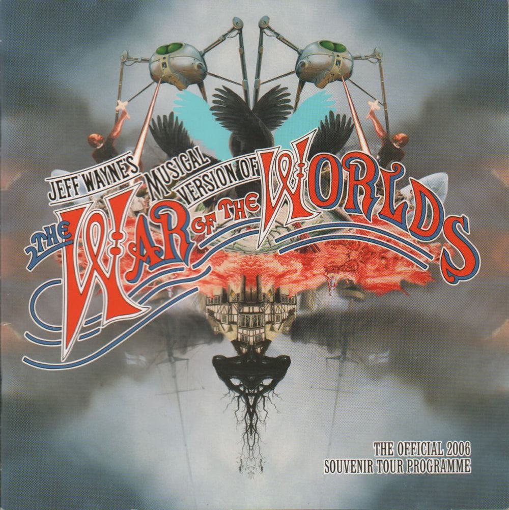 Jeff Wayne The War Of The Worlds + 3D glasses UK tour programme TOUR PROGRAMME