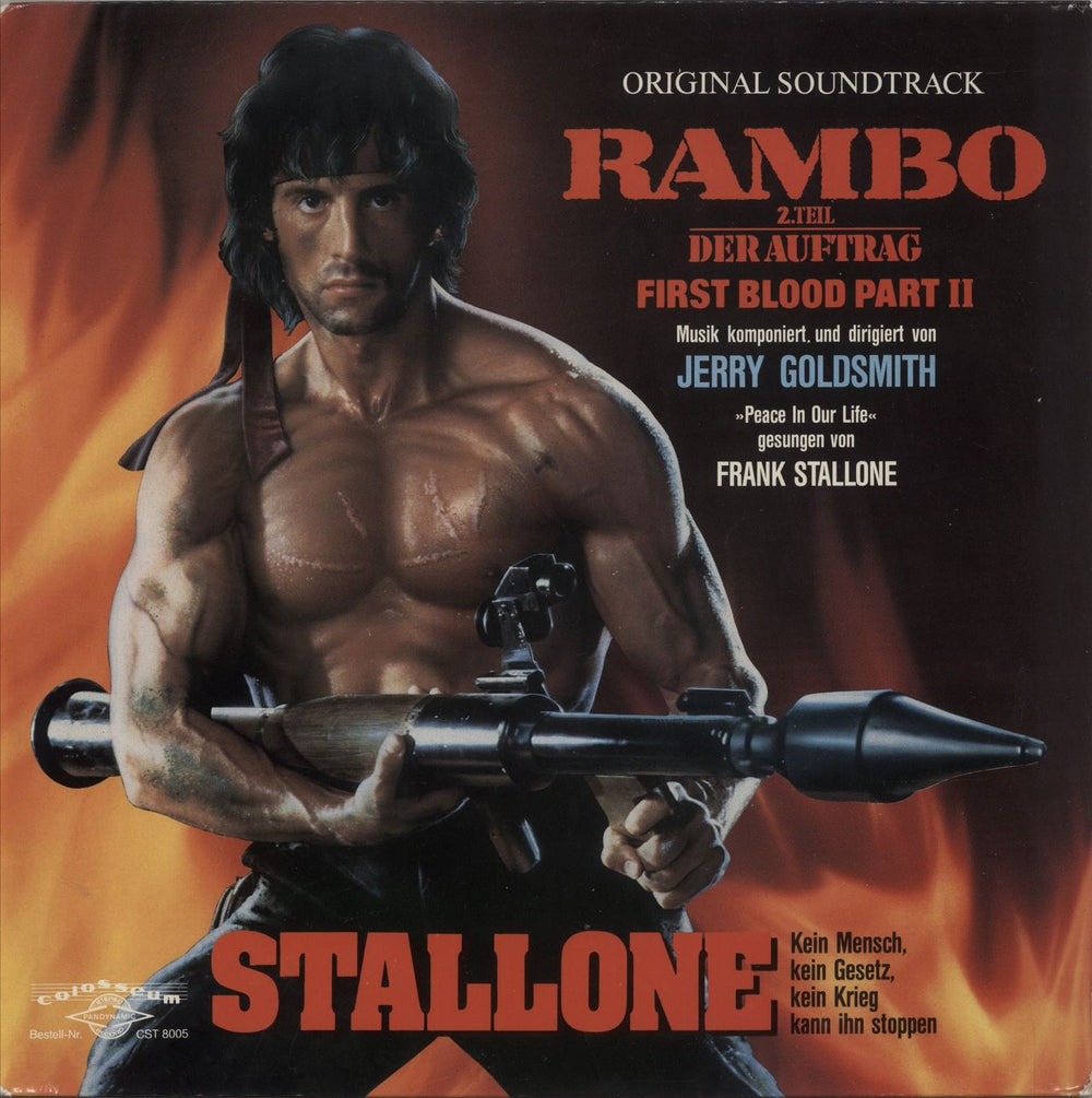 Jerry Goldsmith Rambo: First Blood Part II German vinyl LP album (LP record) CST8005