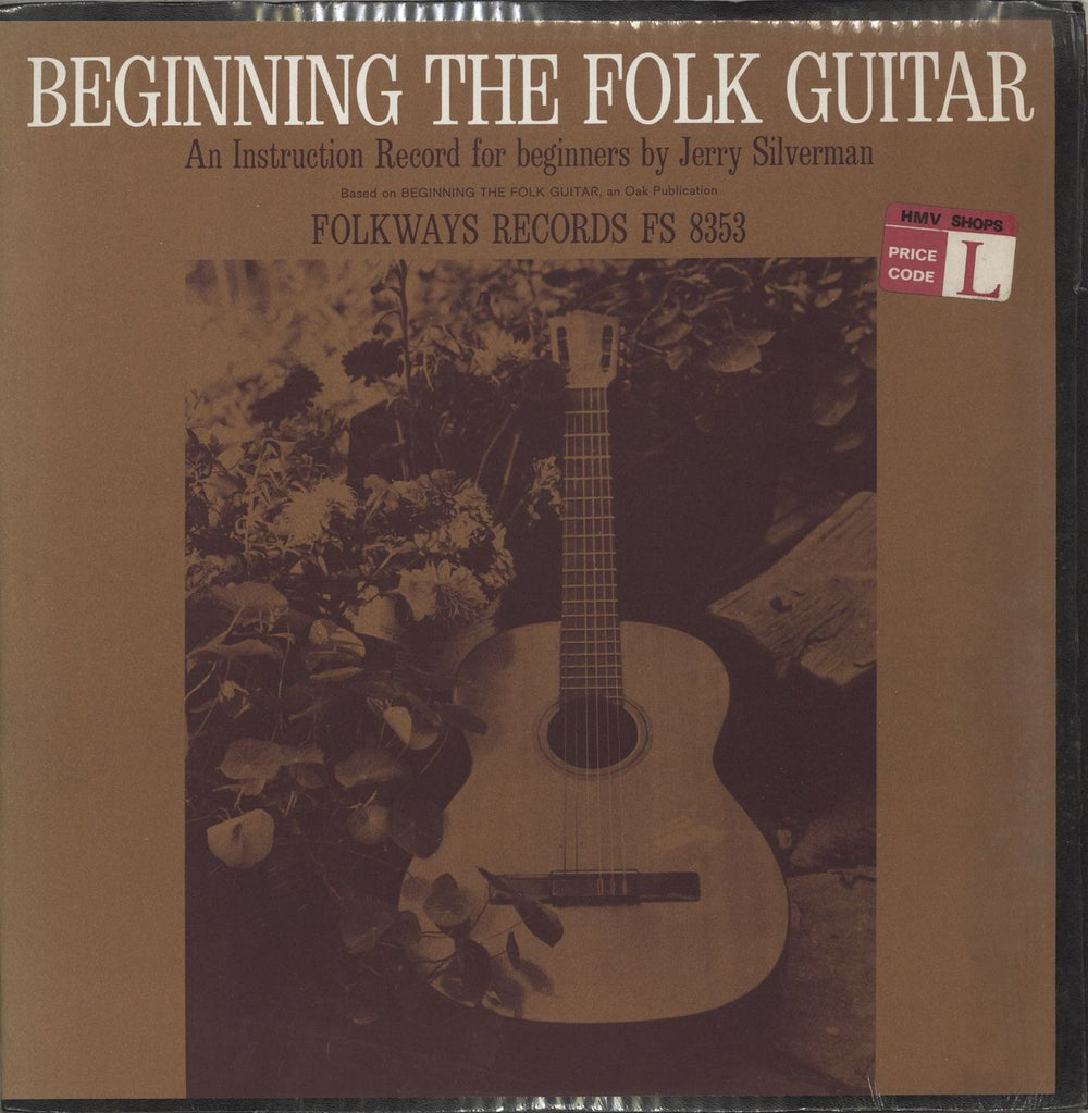 Jerry Silverman Beginning Folk Guitar: An Instruction Record For Beginners US vinyl LP album (LP record) FS8353