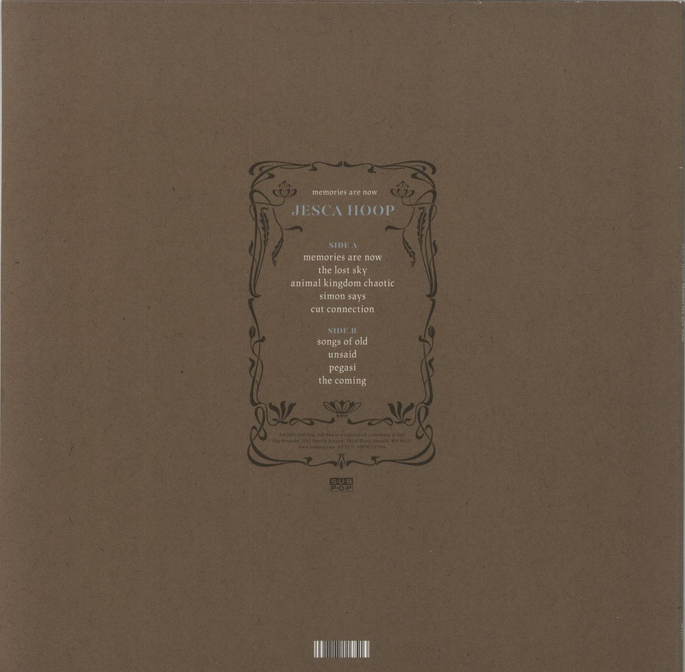 Jesca Hoop Memories Are Now - Black Vinyl - EX UK vinyl LP album (LP record) 098787117516