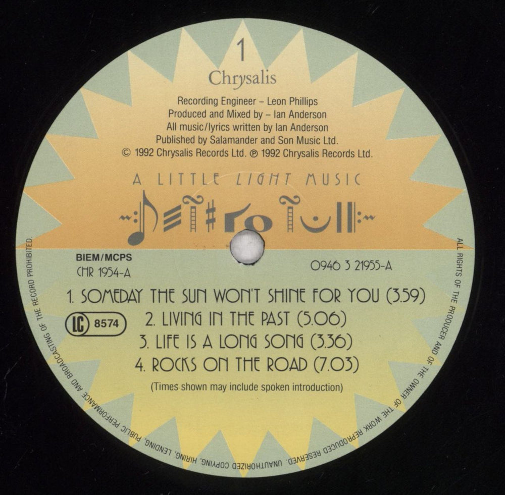 Jethro Tull A Little Light Music - VG UK 2-LP vinyl record set (Double LP Album) TUL2LAL839023