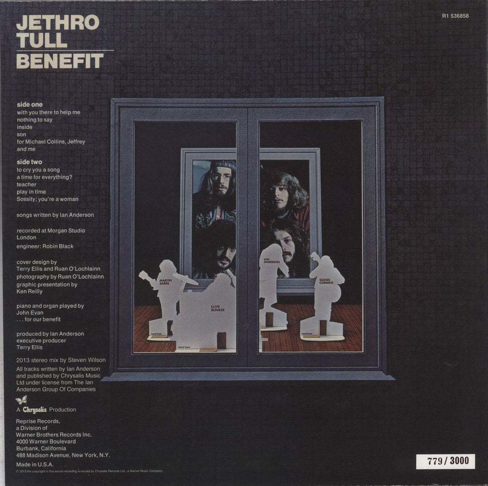 Jethro Tull Benefit - 180gm - RSD13 US vinyl LP album (LP record) TULLPBE845913