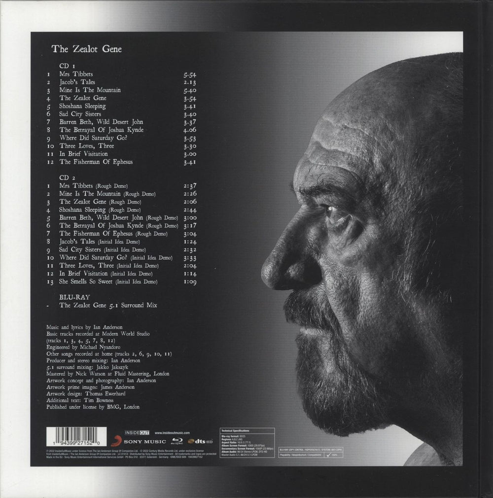 Jethro Tull The Zealot Gene UK CD Album Box Set 194399271520