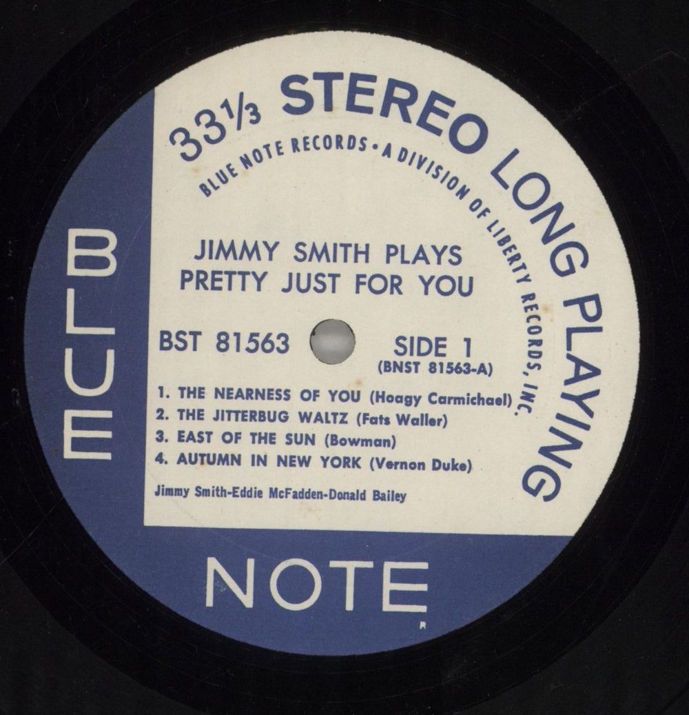 Jimmy Smith (Jazz Organ) Plays Pretty Just For You US vinyl LP album (LP record) IMYLPPL857710