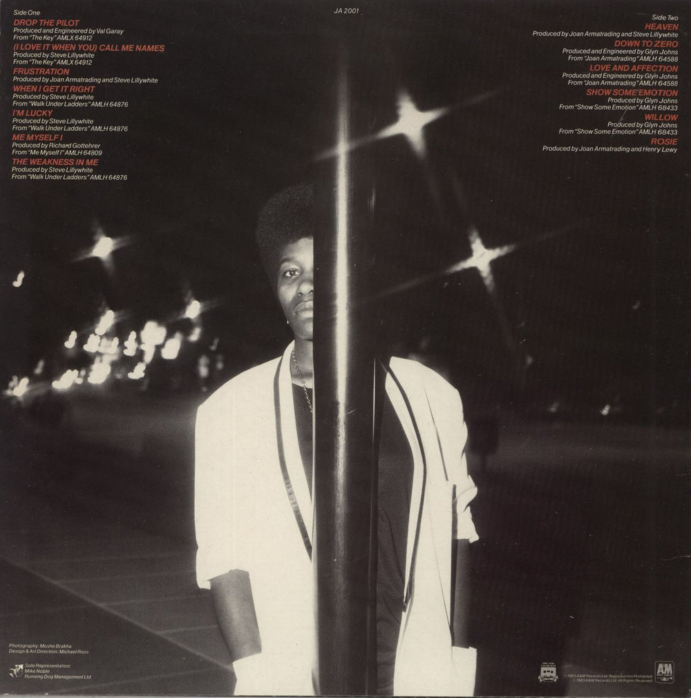 Joan Armatrading Track Record UK vinyl LP album (LP record)