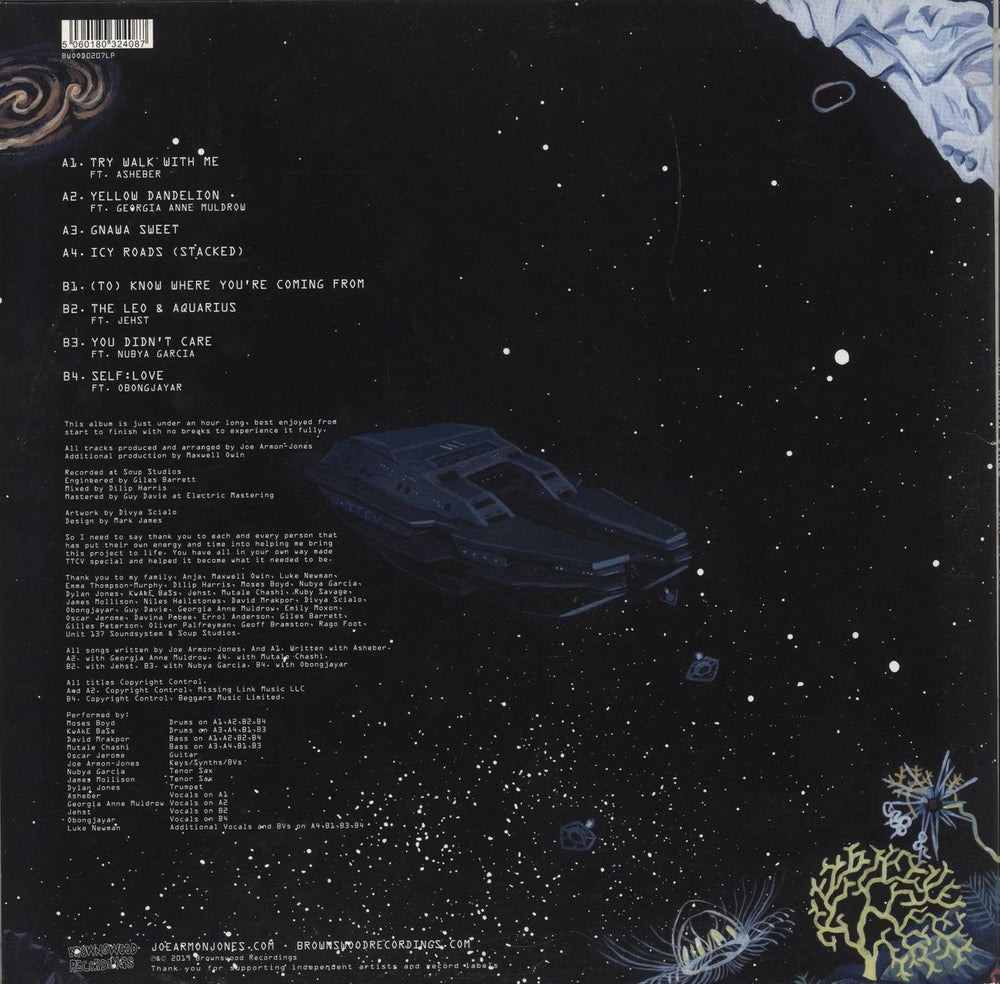 Joe Armon-Jones Turn To Clear View - Clear Vinyl UK vinyl LP album (LP record) 5060180324148