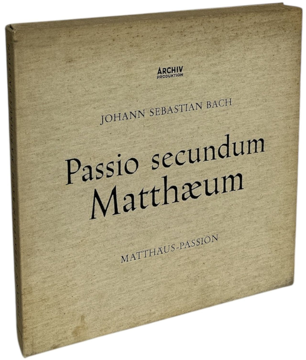Johann Sebastian Bach Bach: Passio Secundum Matthæum (Matthäus-Passion) German Vinyl Box Set 14125/28