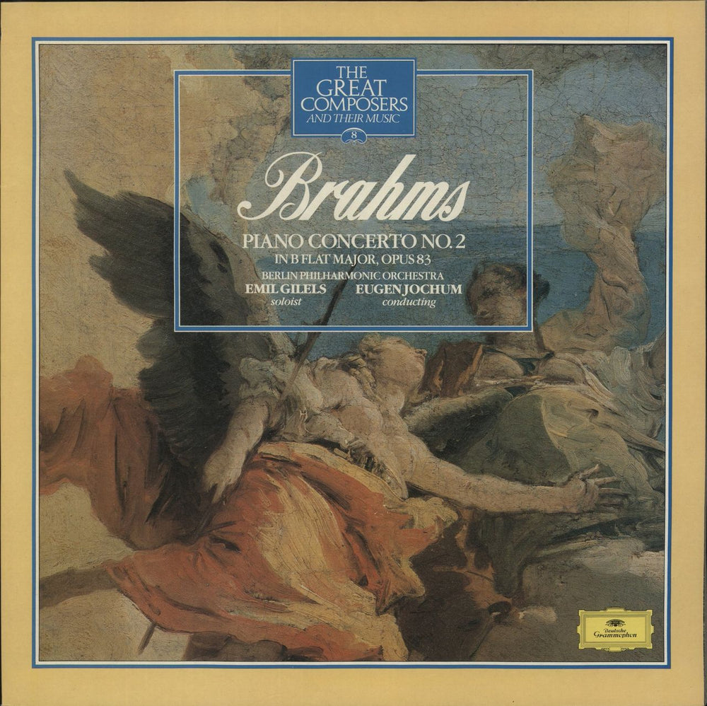 Johannes Brahms Piano Concerto No.2 in B Flat Major, Opus 83 + Magazine UK vinyl LP album (LP record) 410485-1