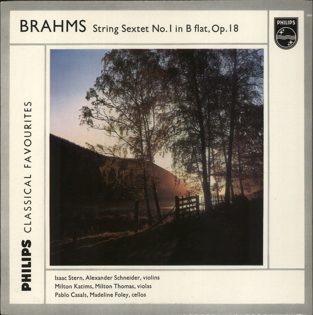 Johannes Brahms String Sextet No. 1 In B Flat, Op.18 UK vinyl LP album (LP record) GBL5623
