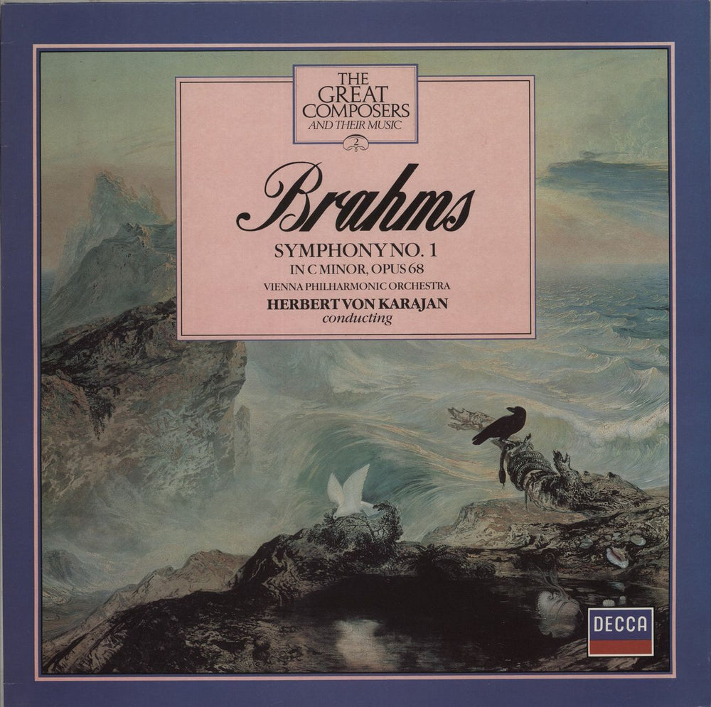 Johannes Brahms Symphony No. 1 in C minor, Opus 68 + Magazine UK vinyl LP album (LP record) 410479-1