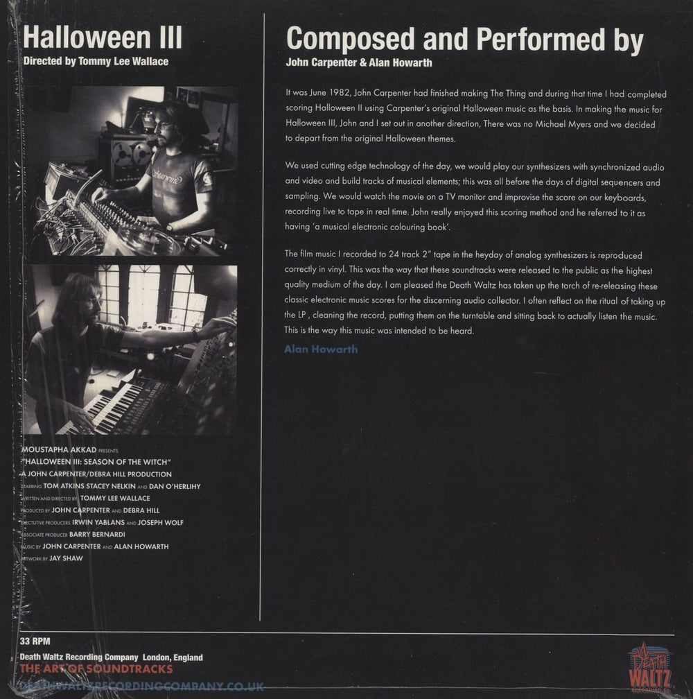 John Carpenter Halloween III - Season Of The Witch - Orange & Black Split Vinyl UK vinyl LP album (LP record) 826853792219