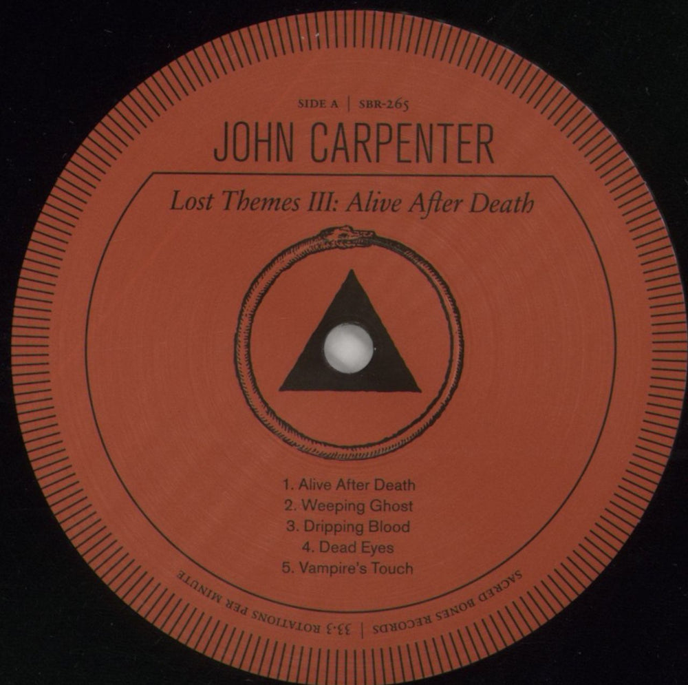 John Carpenter Lost Themes III: Alive After Death - Black Vinyl UK vinyl LP album (LP record) JZVLPLO859677