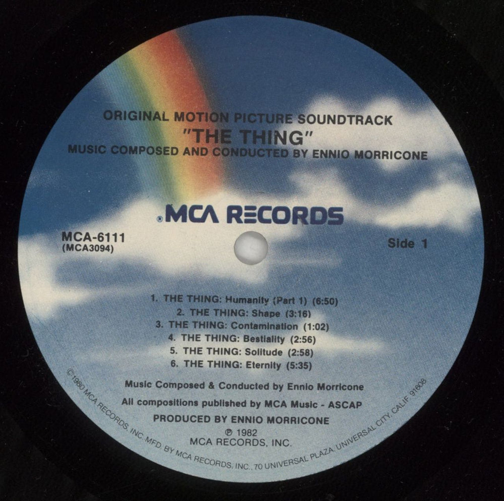 John Carpenter The Thing - Promo Stamped Sleeve US Promo vinyl LP album (LP record) JZVLPTH878147