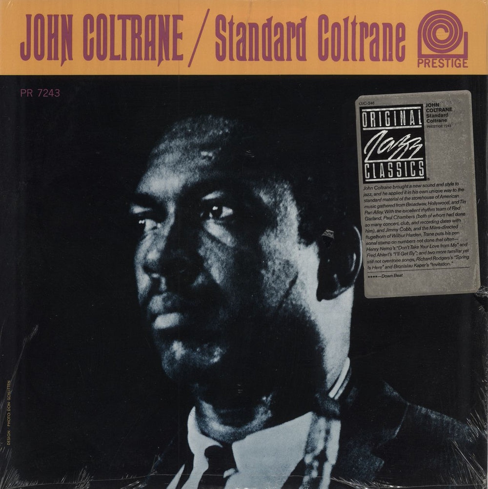 John Coltrane Standard Coltrane - stickered shrink US vinyl LP album (LP record) OJC-246