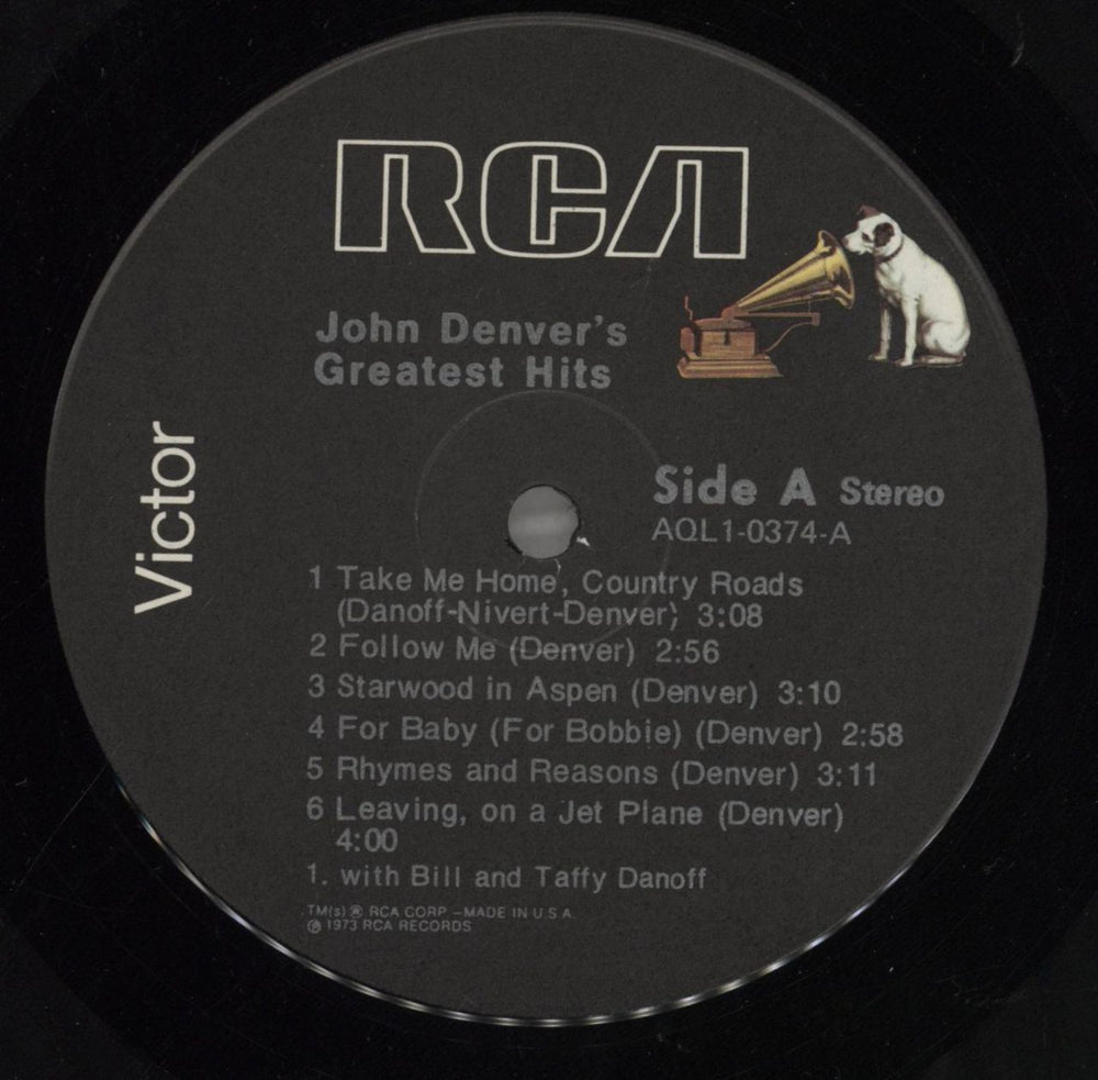 John Denver Greatest Hits US vinyl LP album (LP record) DNVLPGR858815