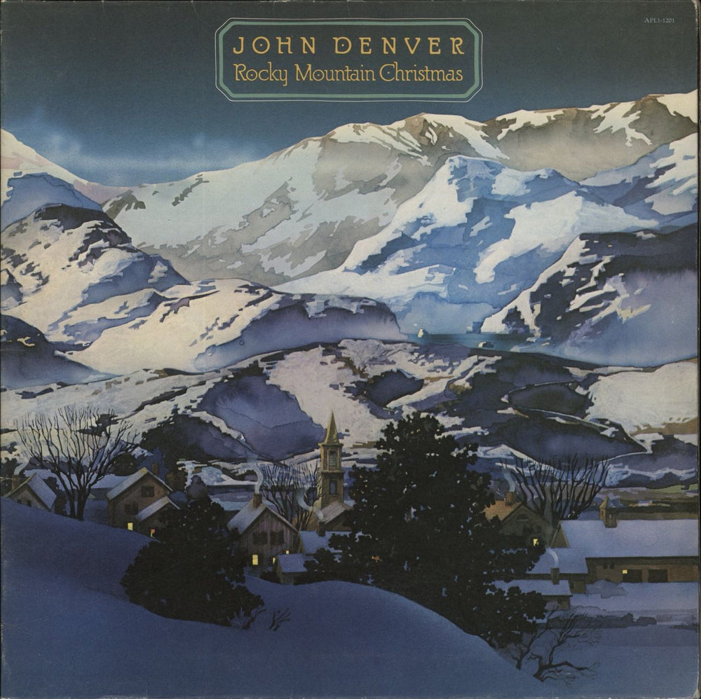 John Denver Rocky Mountain Christmas UK vinyl LP album (LP record) APL1-1201