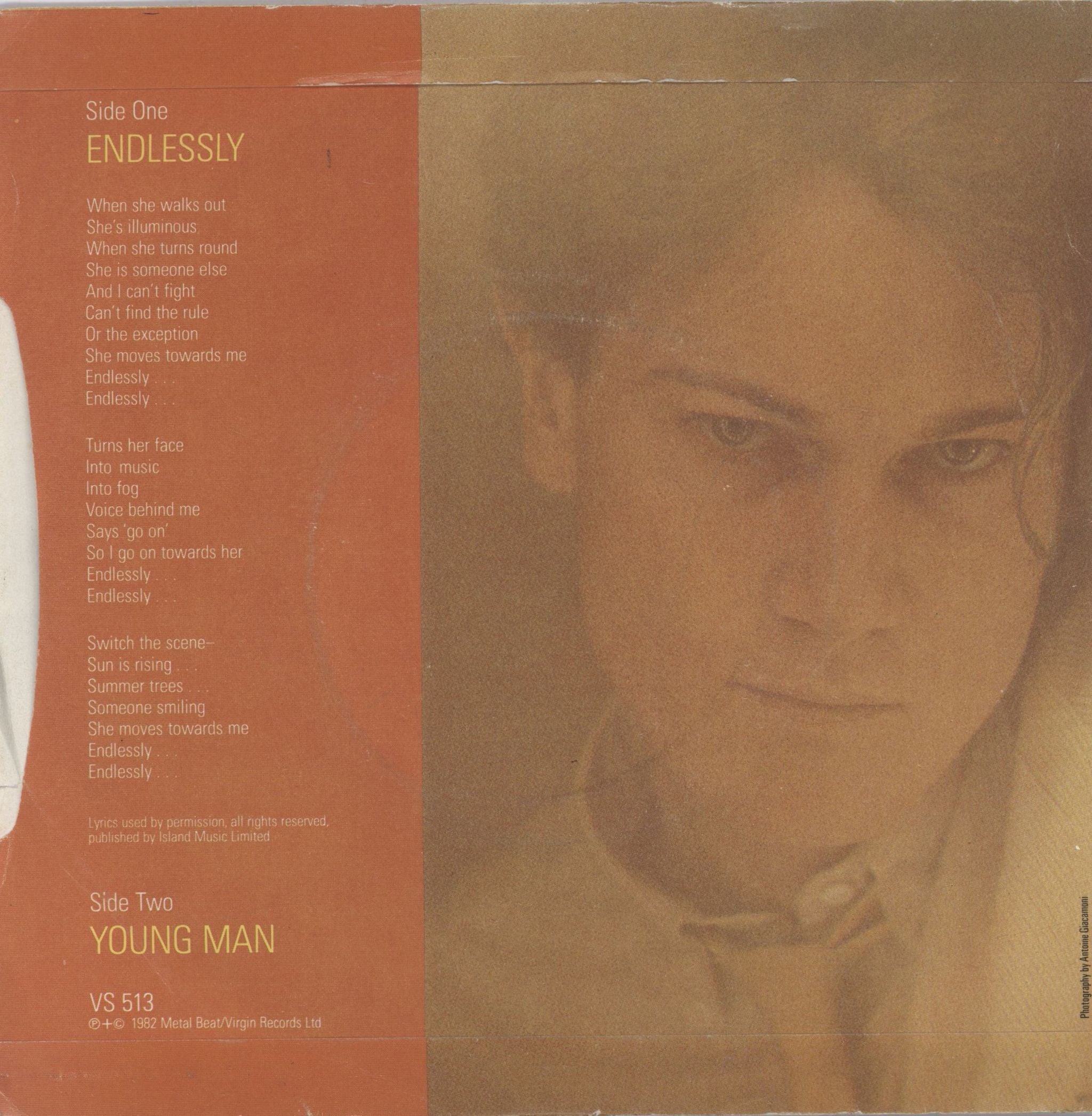 John Foxx Endlessly UK 7\" vinyl single (7 inch record / 45)