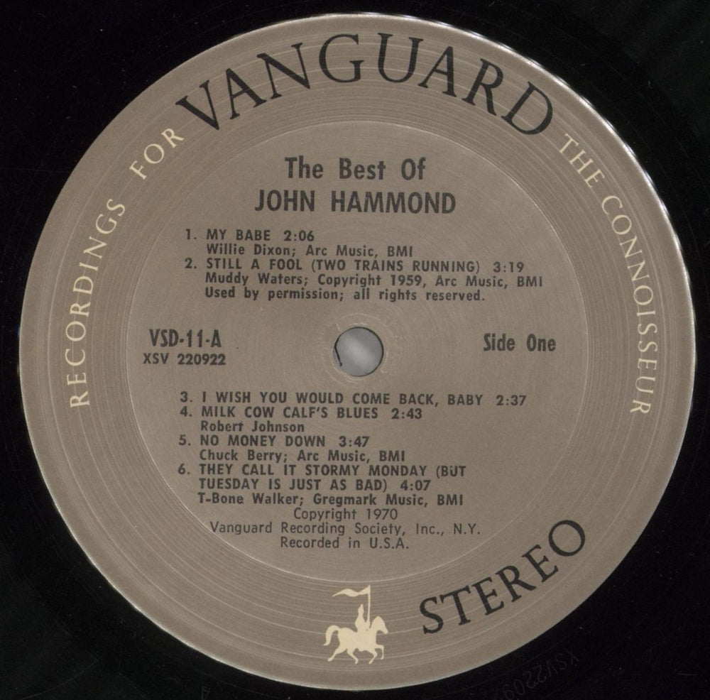 John Hammond The Best Of John Hammond US 2-LP vinyl record set (Double LP Album) JHM2LTH861334