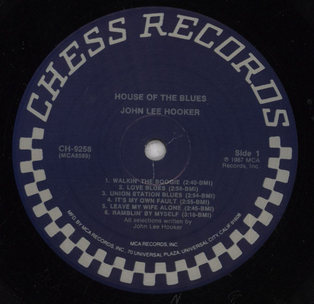 John Lee Hooker House Of The Blues US vinyl LP album (LP record) JLHLPHO841924