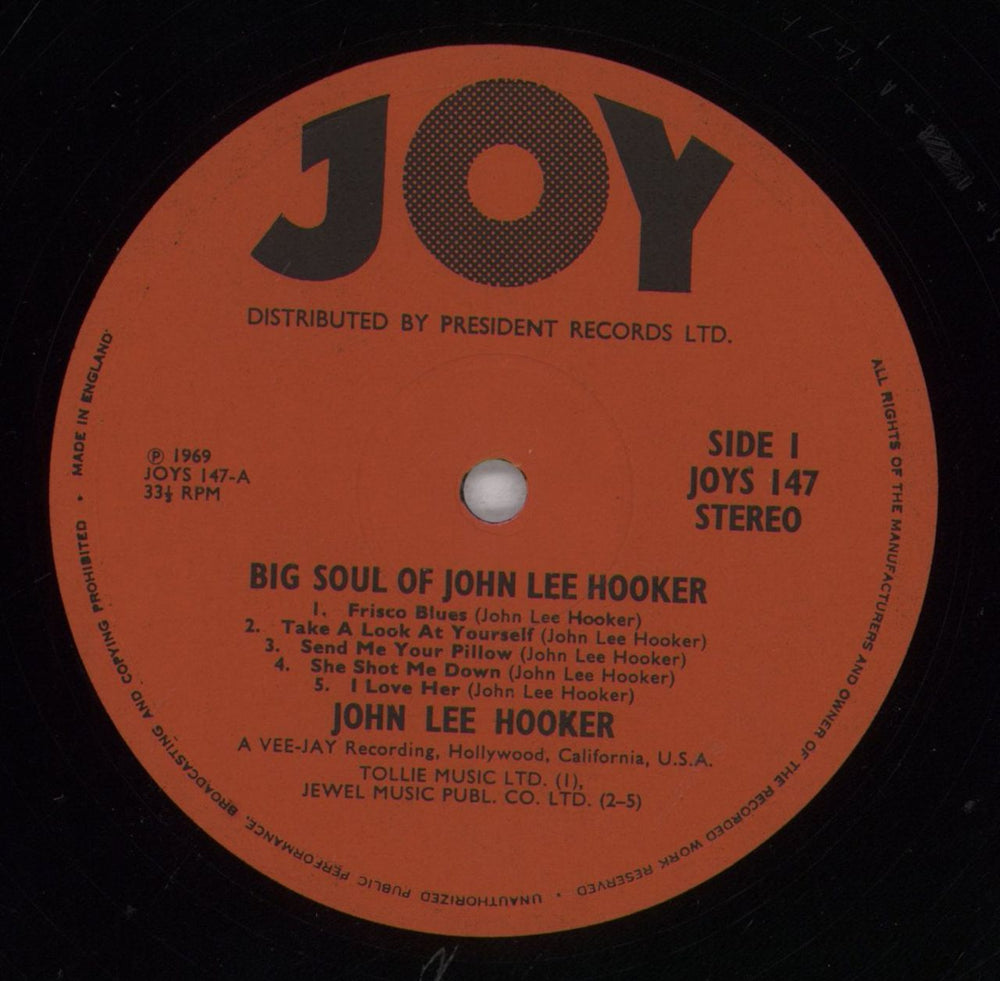 John Lee Hooker The Big Soul Of John Lee Hooker - EX UK vinyl LP album (LP record) JLHLPTH841897