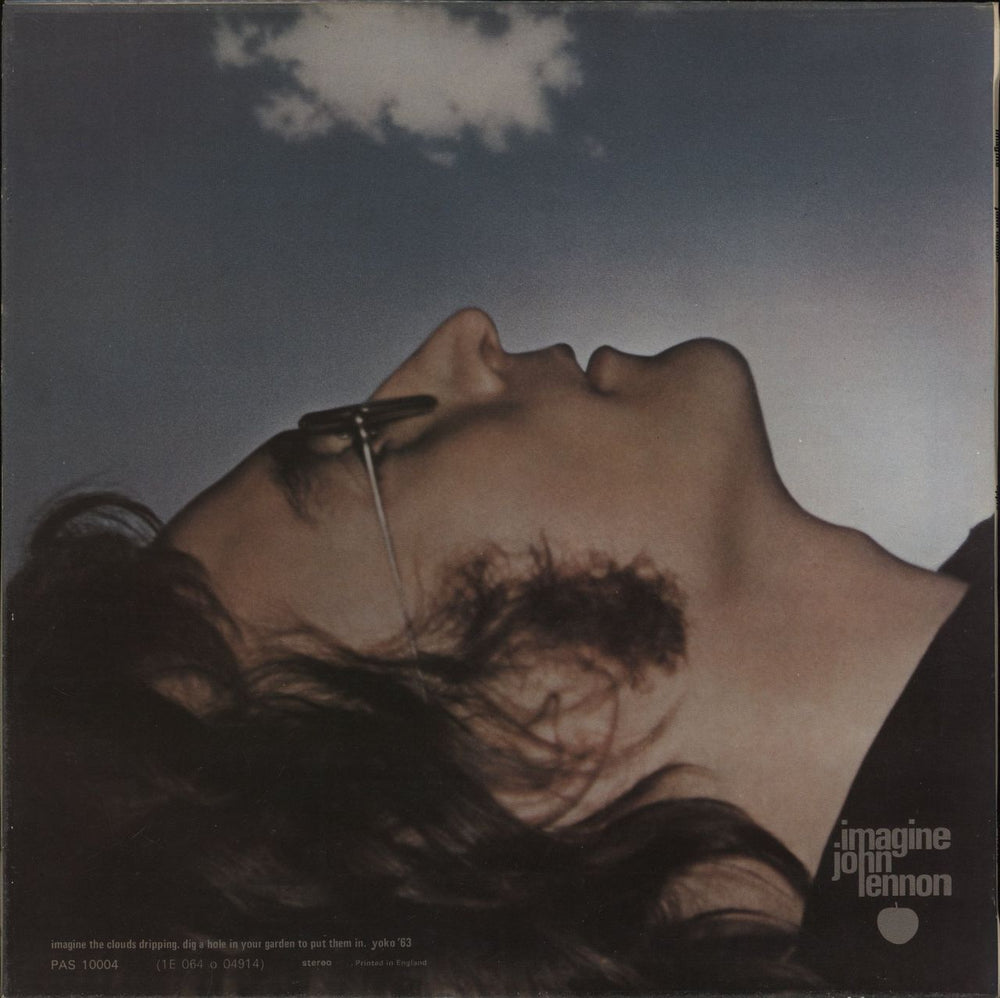 John Lennon Imagine + lyric inner UK vinyl LP album (LP record)