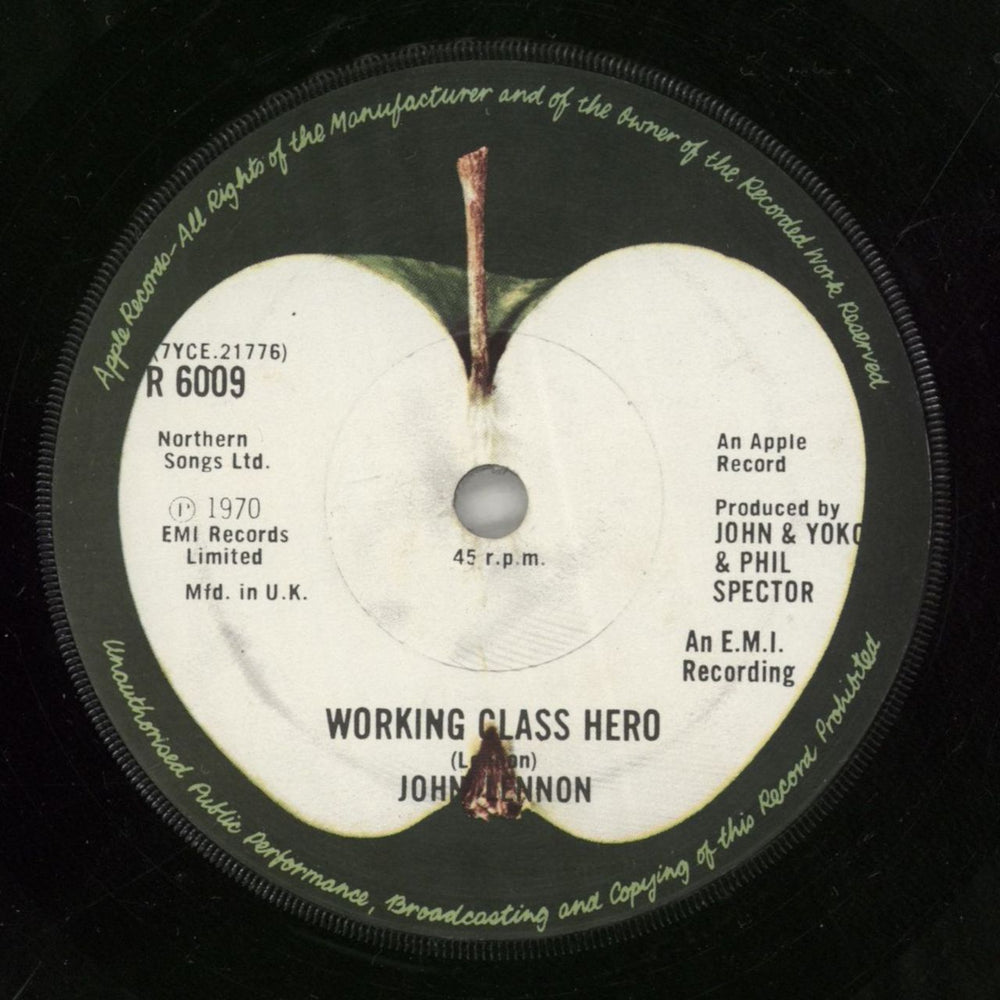 John Lennon Imagine - Solid UK 7" vinyl single (7 inch record / 45)