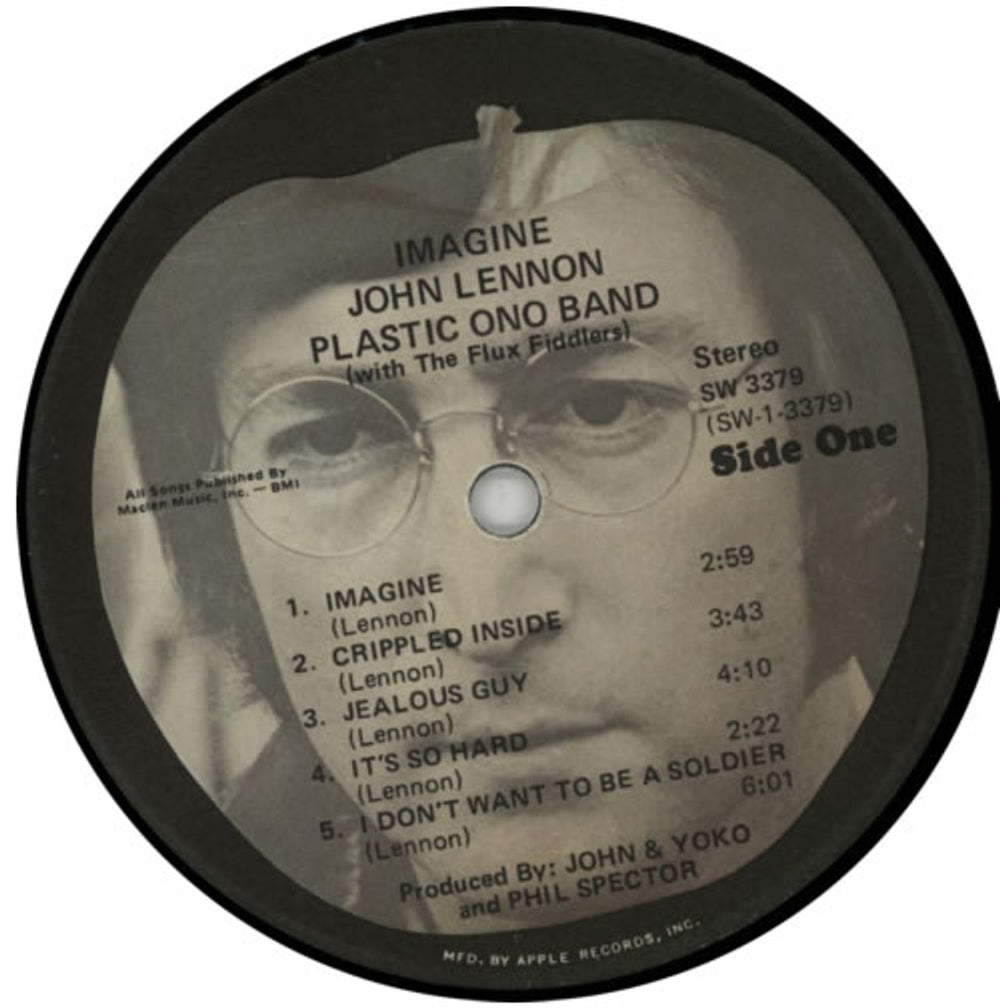 John Lennon Imagine US vinyl LP album (LP record) LENLPIM592295