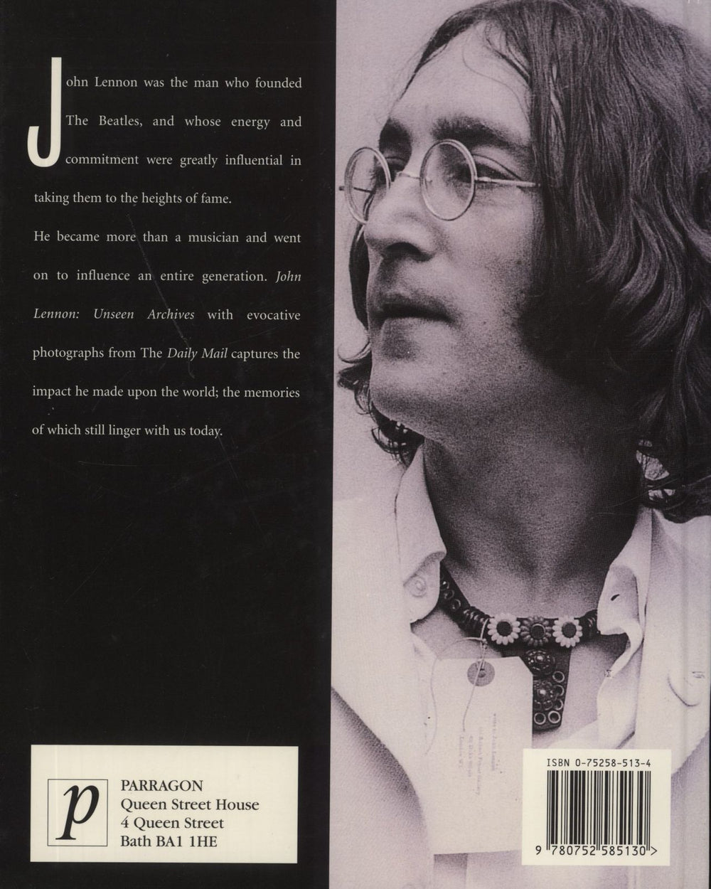 John Lennon Unseen Archives UK book 9780752585130