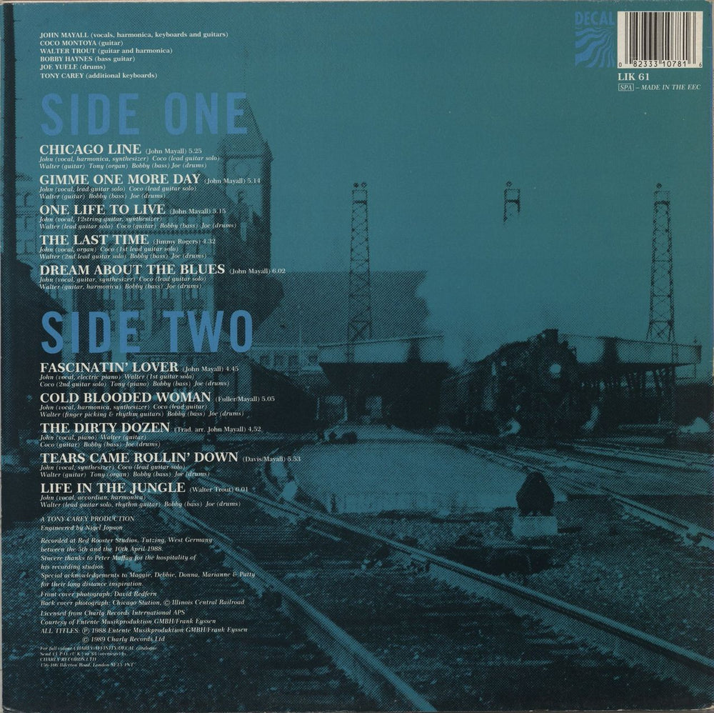 John Mayall Chicago Line UK vinyl LP album (LP record) 082333107816