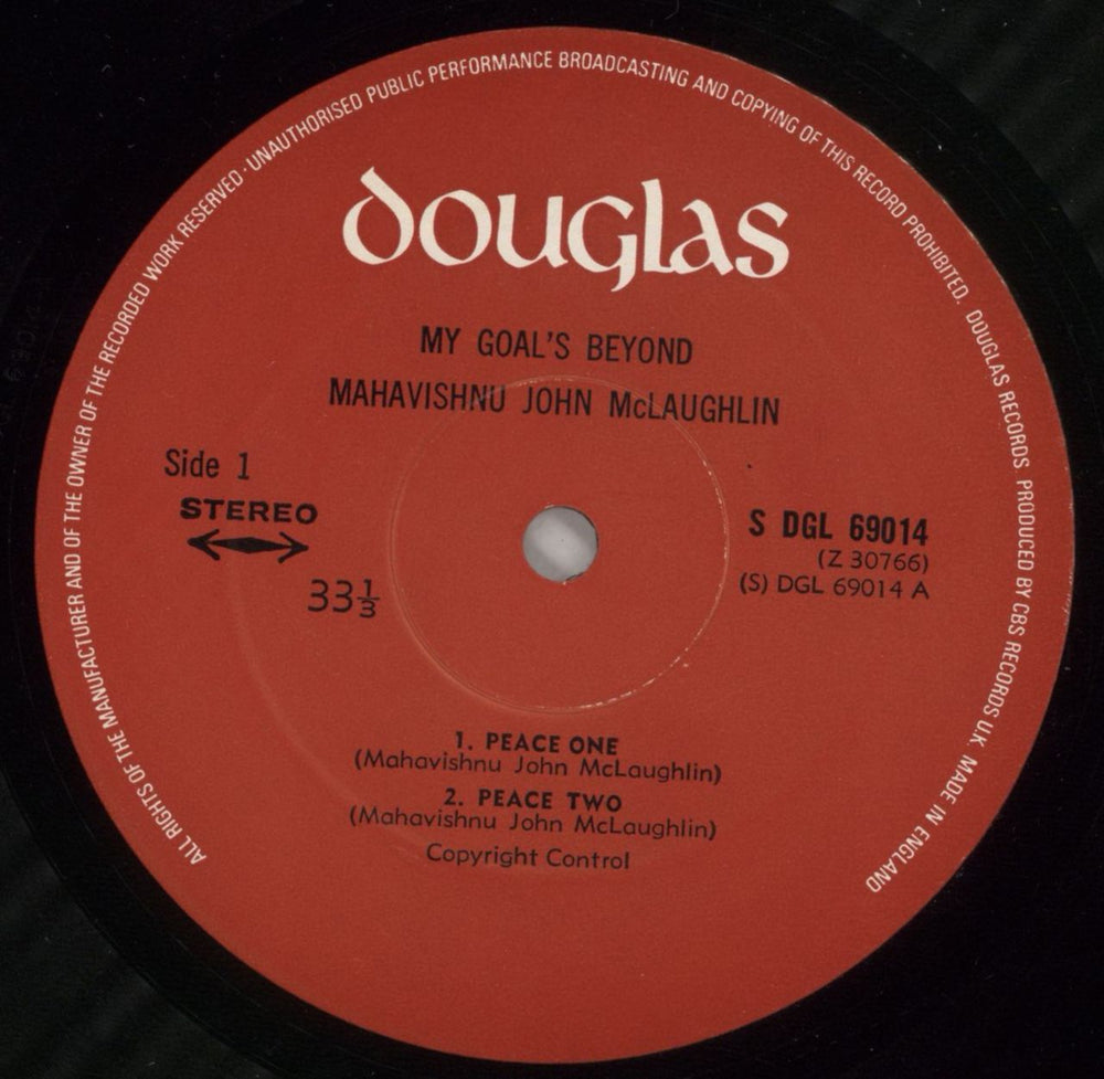 John McLaughlin My Goal's Beyond - 1st UK vinyl LP album (LP record) JMLLPMY250997