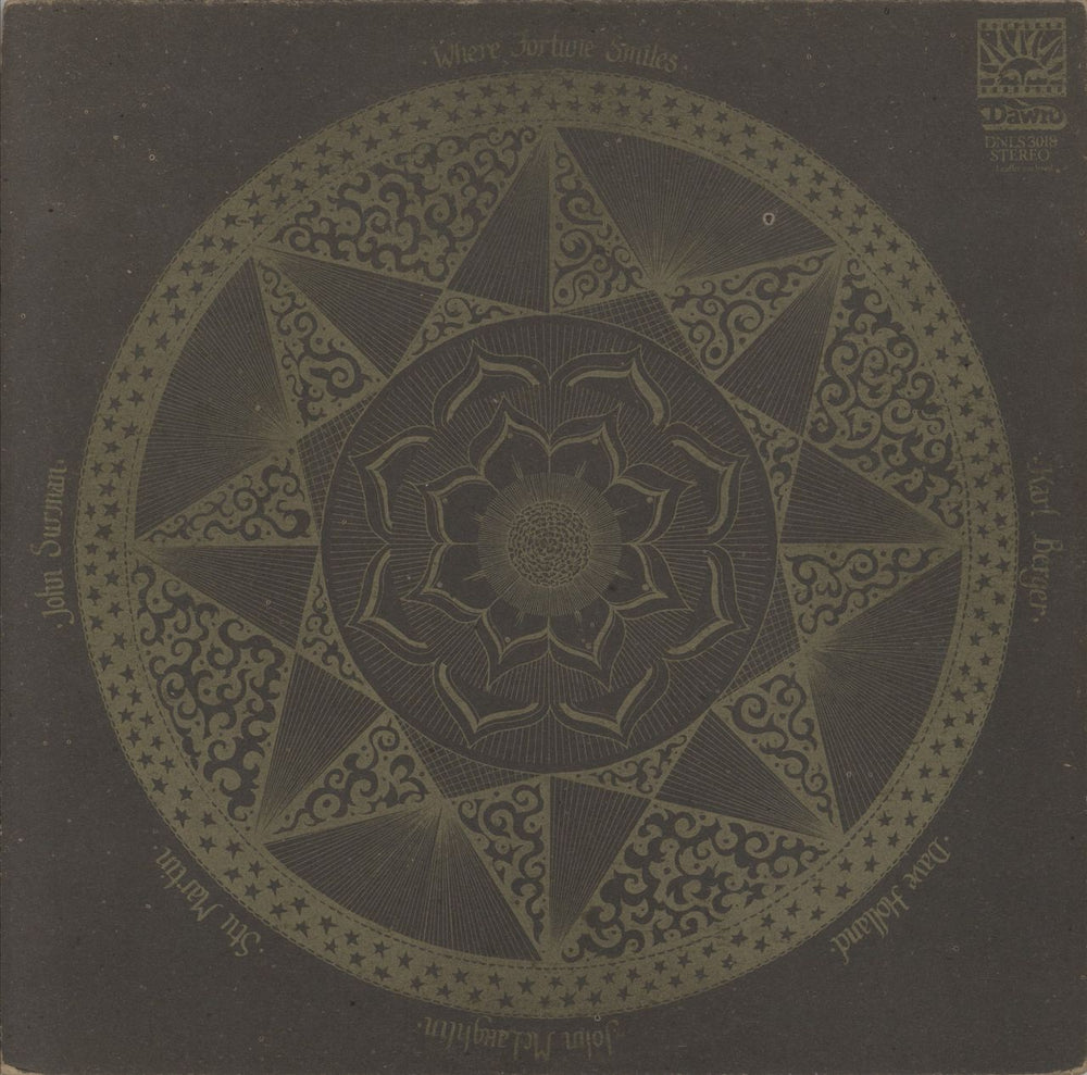 John McLaughlin Where Fortune Smiles - Orange Label - VG UK vinyl LP album (LP record)