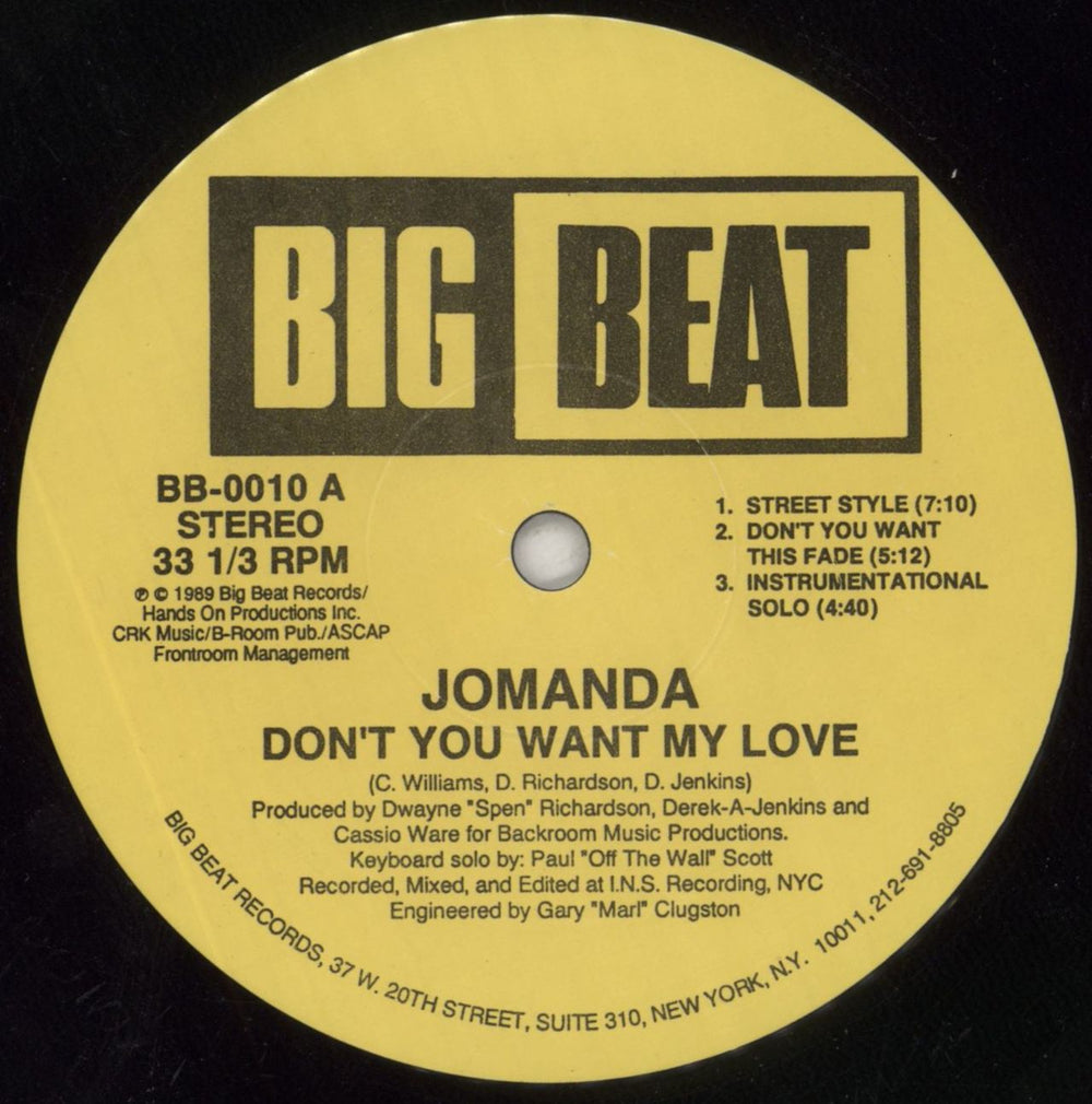 Jomanda Don't You Want My Love - shrink US 12" vinyl single (12 inch record / Maxi-single) JFV12DO849674