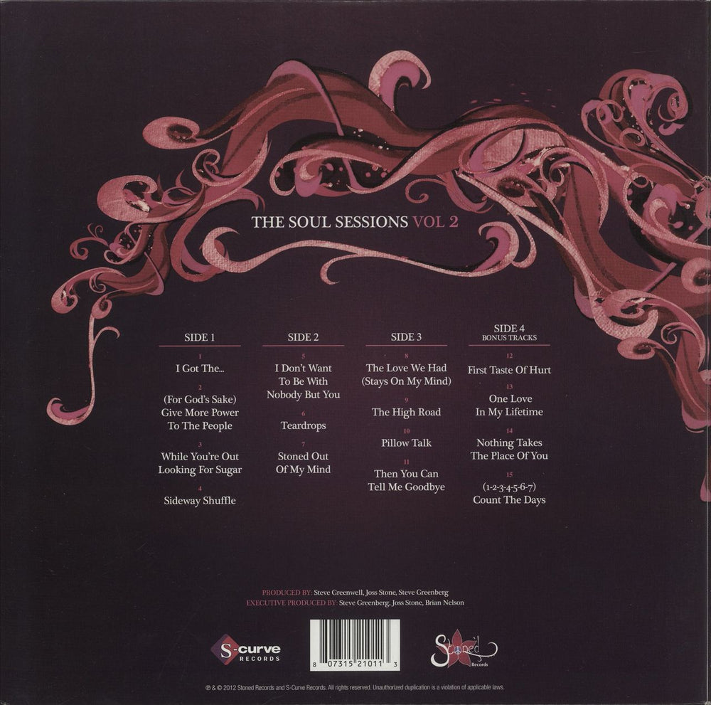 Joss Stone The Soul Sessions Vol 2 US 2-LP vinyl record set (Double LP Album) 807315210113