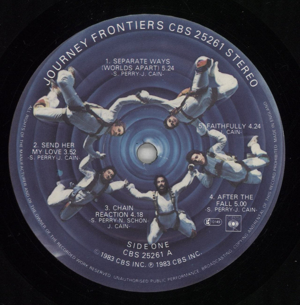 Journey Frontiers UK vinyl LP album (LP record) JOULPFR455704