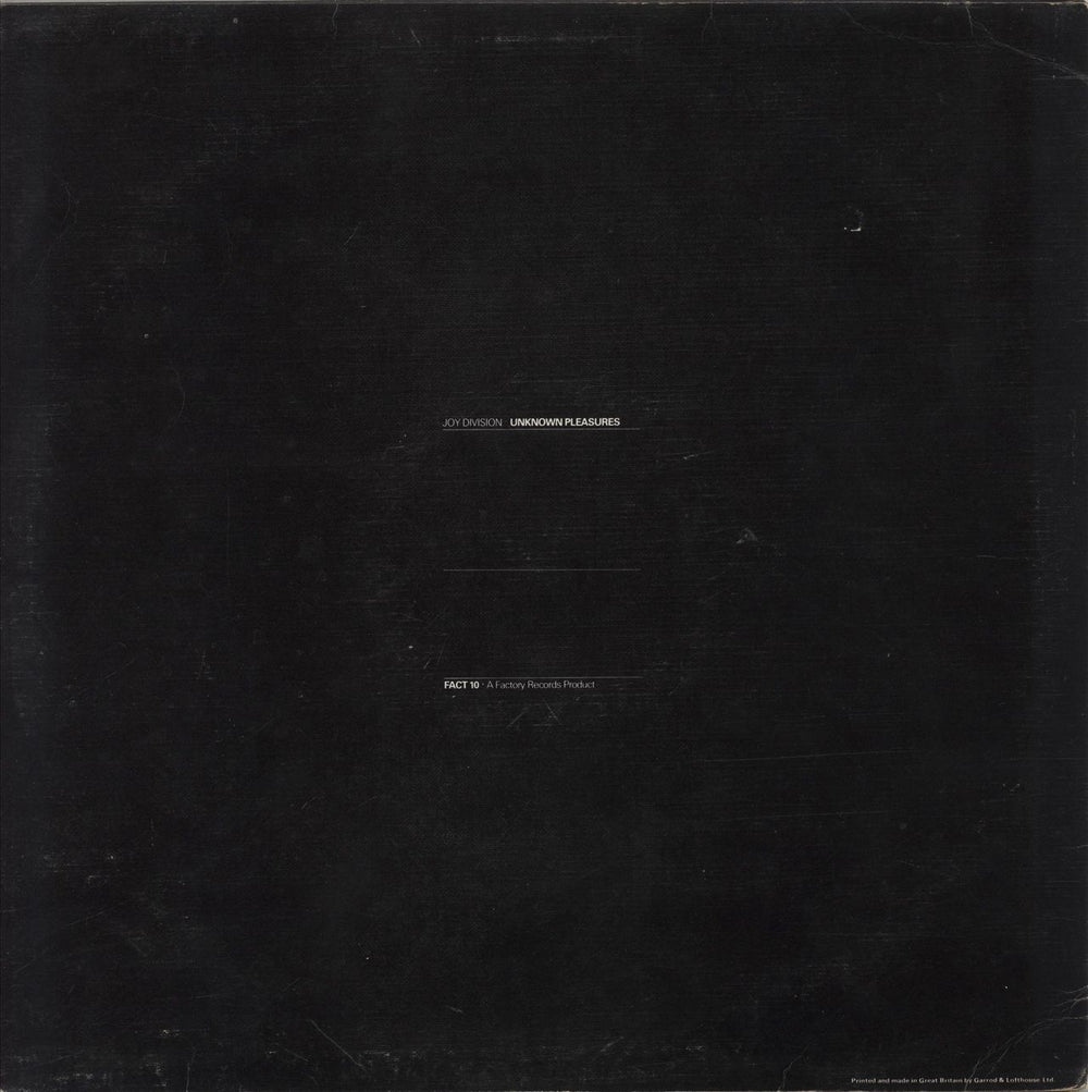 Joy Division Unknown Pleasures - 1st - Red - EX UK vinyl LP album (LP record)