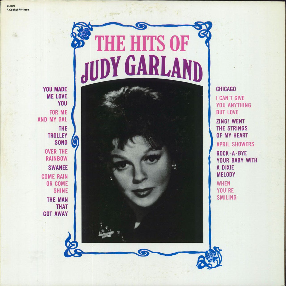 Judy Garland The Hits Of Judy Garland US vinyl LP album (LP record) SN-16175