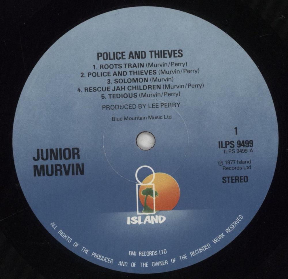 Junior Murvin Police And Thieves - blue label UK vinyl LP album (LP record) JQMLPPO697992