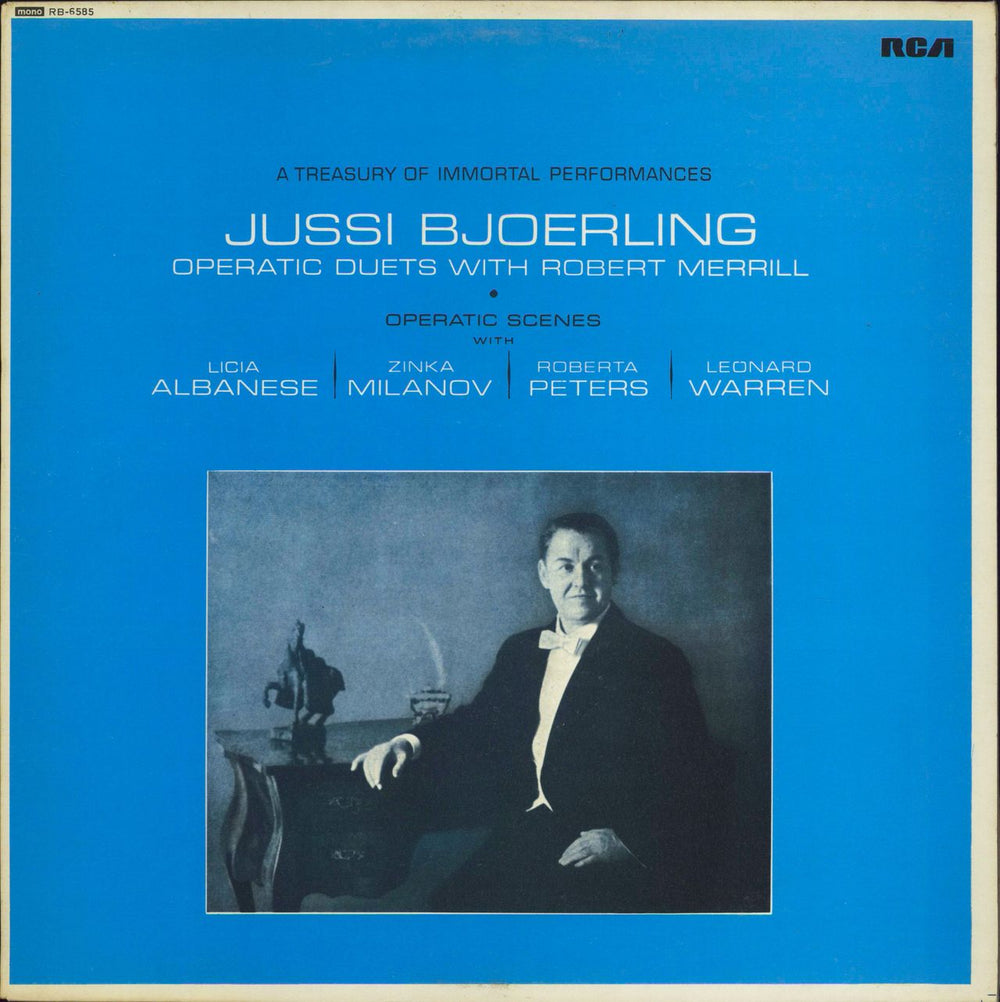 Jussi Björling Operatic Duets UK vinyl LP album (LP record) RB-6585