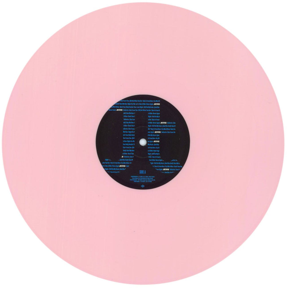 Justin Timberlake Justified - Rose Vinyl UK 2-LP vinyl record set (Double LP Album) JTL2LJU870185