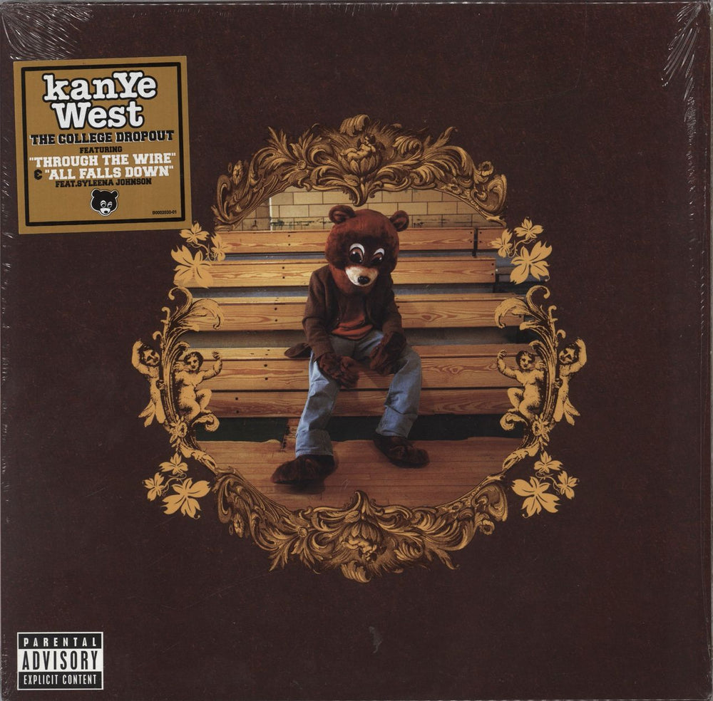 Kanye West The College Dropout US 2-LP vinyl record set (Double LP Album) B0002030-01