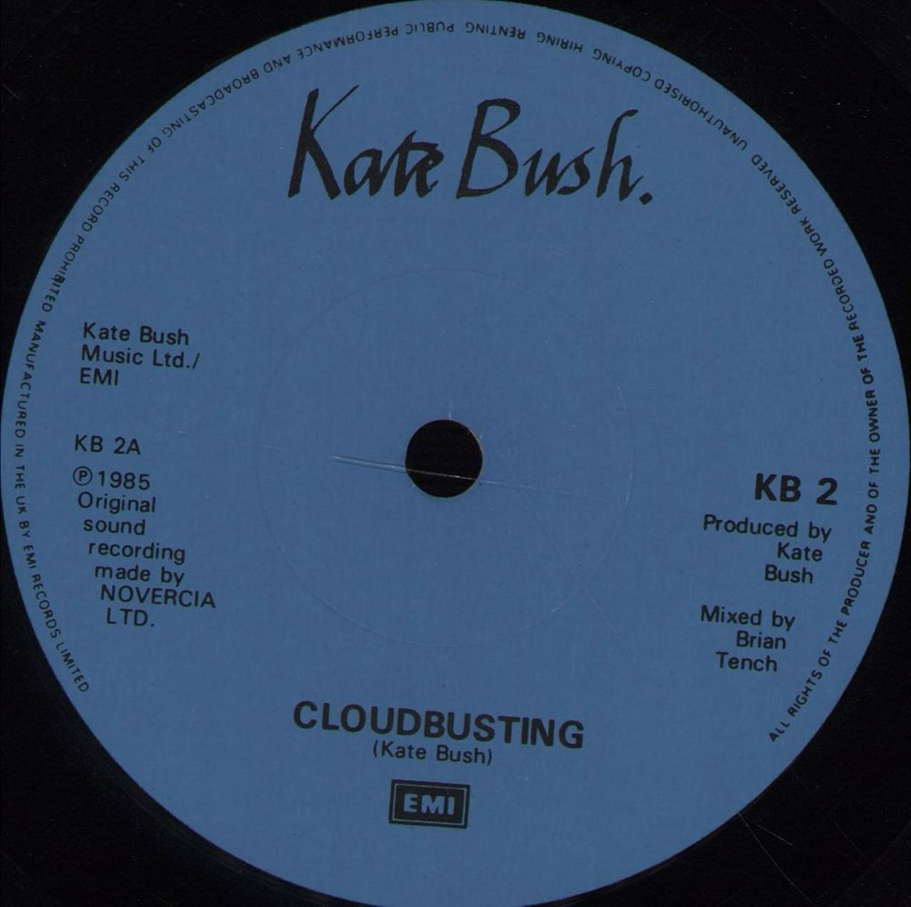 Kate Bush Cloudbusting - Solid UK 7" vinyl single (7 inch record / 45) BUS07CL569803