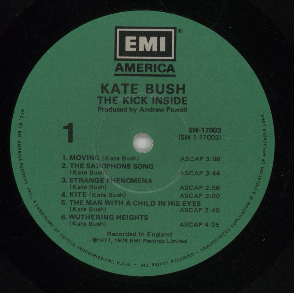 Kate Bush The Kick Inside - shrink US vinyl LP album (LP record) BUSLPTH275764