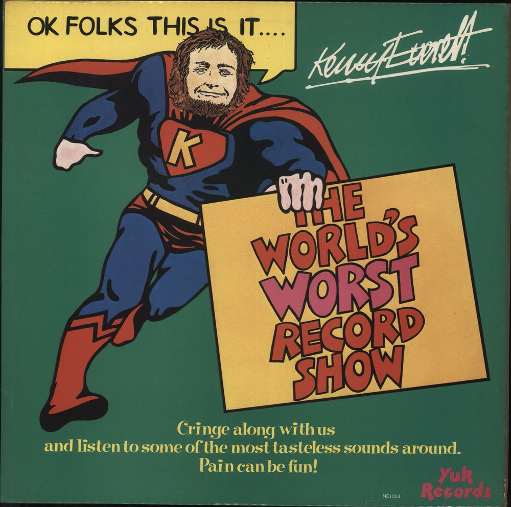 Kenny Everett The World's Worst Record Show - Sickly Turquoise Vinyl UK vinyl LP album (LP record) NE1023