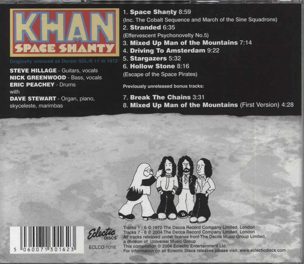 Khan Space Shanty UK CD album (CDLP)