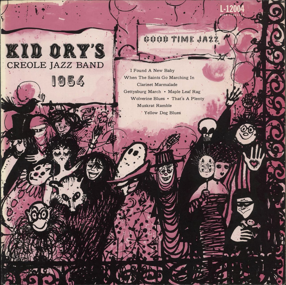 Kid Ory Kid Ory's Creole Jazz Band 1954 US vinyl LP album (LP record) L-12004