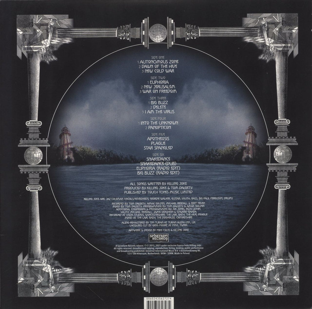 Killing Joke Pylon - Transparent Green Vinyl UK 3-LP vinyl record set (Triple LP Album) 602435627274