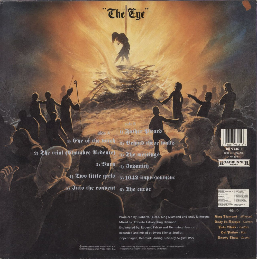 King Diamond The Eye Dutch vinyl LP album (LP record) 016861934613