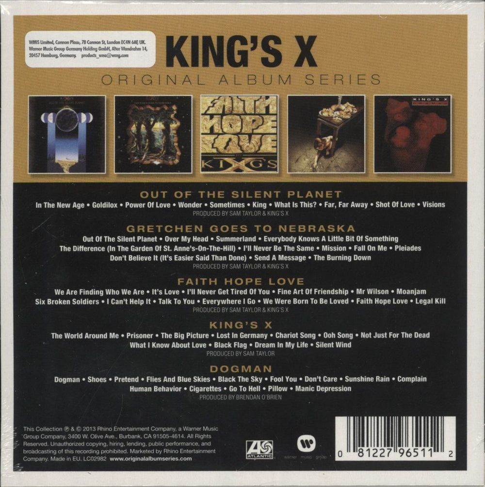 King's X Original Album Series - Sealed UK CD Album Box Set 081227965112